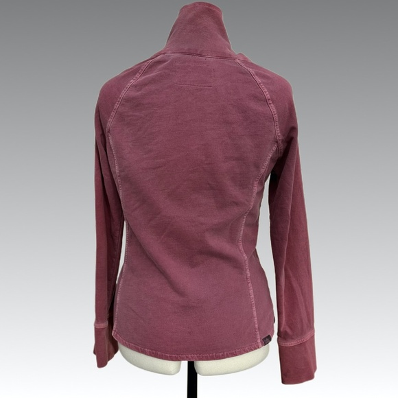 Vintage prAna Breathe Jacket Women XS Mauve Big Button Organic Cotton Boho Indie - Picture 6 of 11